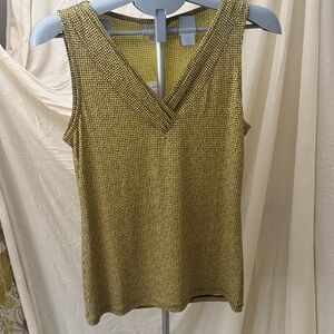 Banana Republic Mustard V-Neck Tank Top